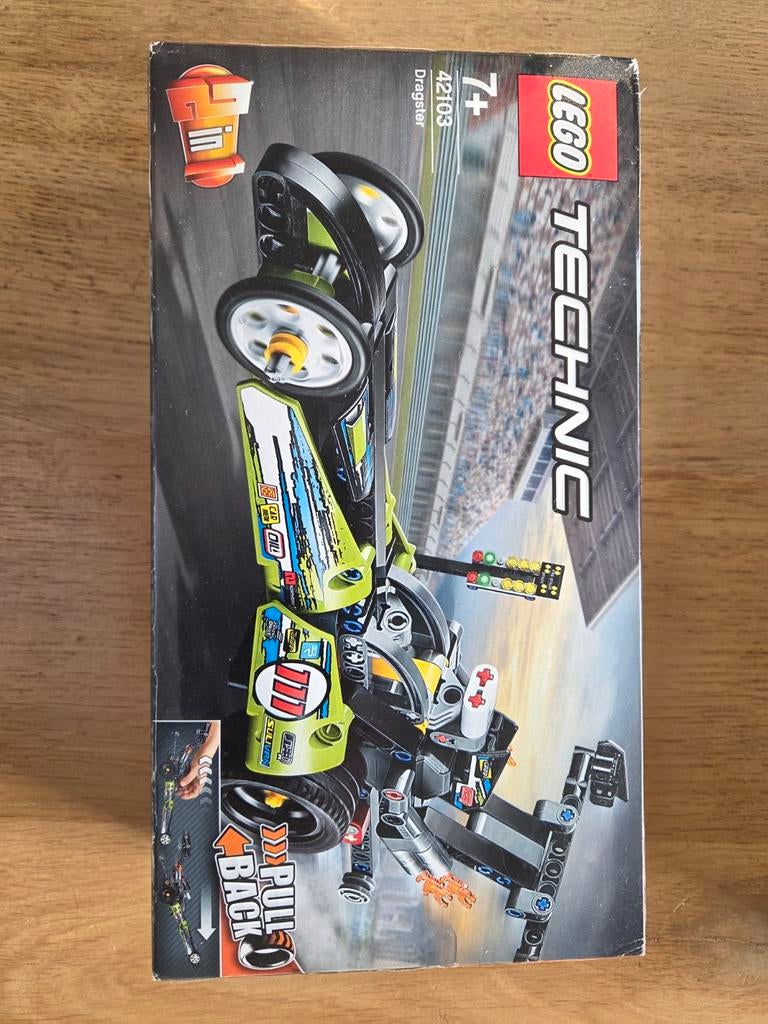 LEGO Technic 42103 Dragster, Verzamelen, Transformers, Zo goed als nieuw, Overige generaties, Overige rassen, Ophalen