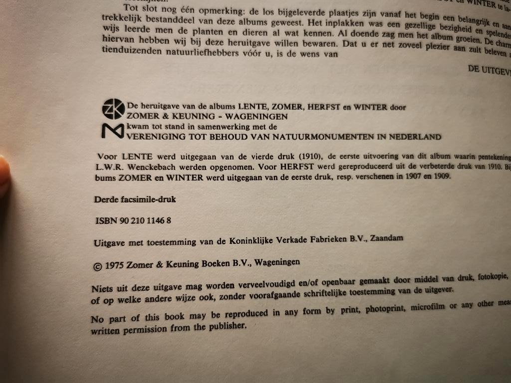 Complete set Jac. P. Thijsse: Lente, Zomer, Herfst en Winter, Ophalen of Verzenden, Zo goed als nieuw, Onbekend