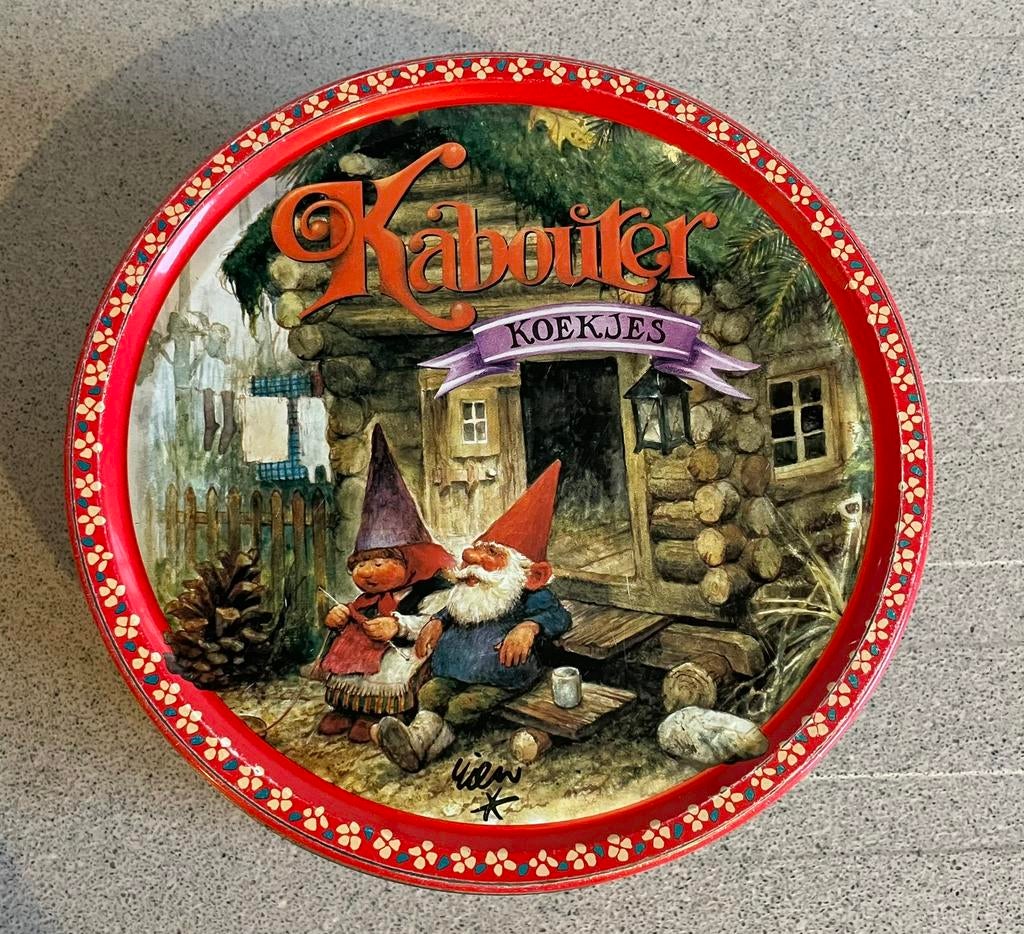 Rien pootvliet David de Kaboiuter koekjes blik trommel, Ophalen of Verzenden, Zo goed als nieuw