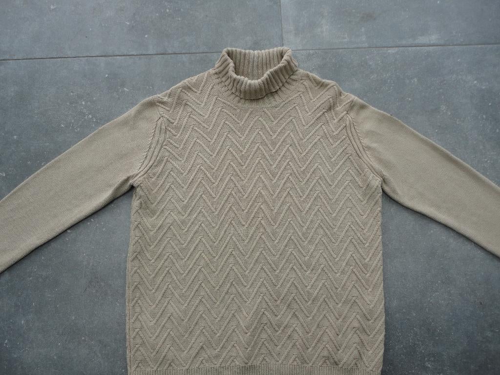 Nieuwstaat, beige katoenen coltrui VANGUARD maat XXL, Beige, Overige maten, Ophalen of Verzenden, Zo goed als nieuw