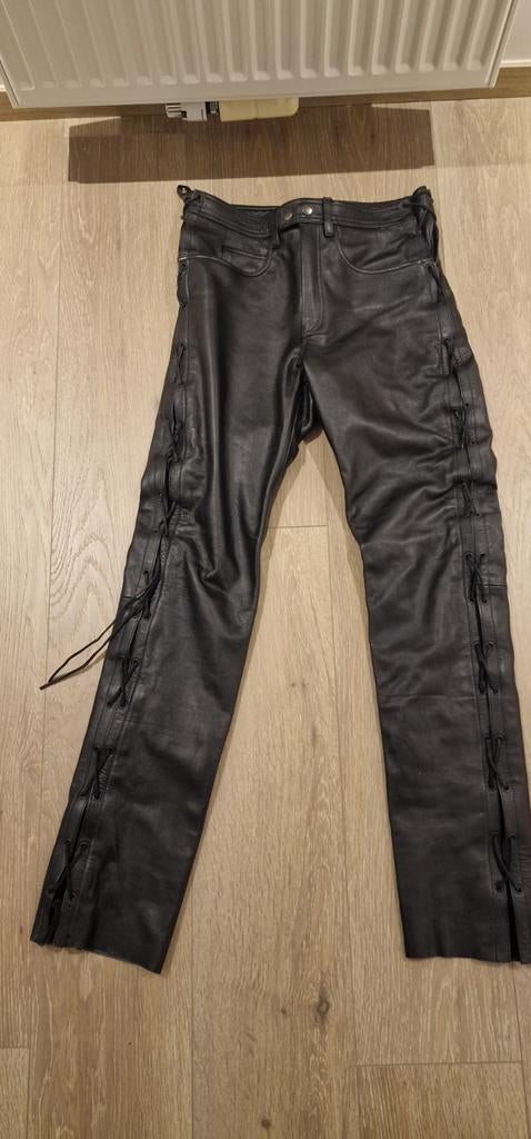 Raga lederen broek met veters, Ophalen of Verzenden, Nieuw zonder kaartje, Broek | leer, Overige merken