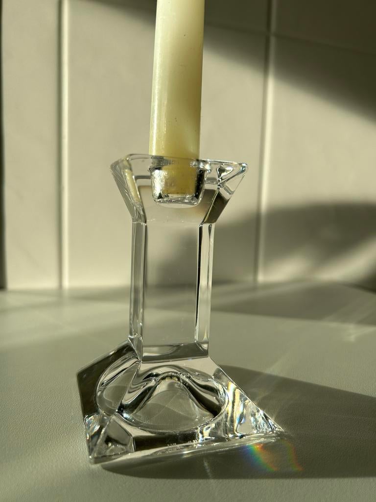 Villeroy & Boch lood kristallen Pisa kandelaar, Overige materialen, Ophalen of Verzenden, Zo goed als nieuw, Kandelaar