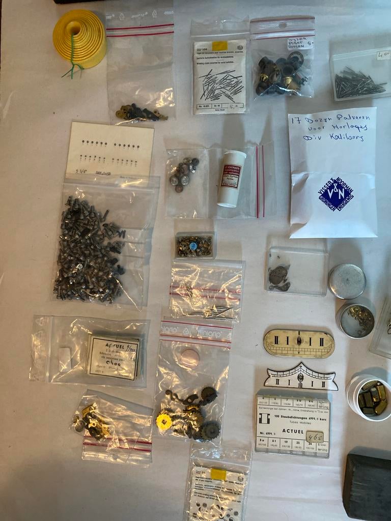 Horlogemaker/Klokkenmaker Gereedschap & Onderdelen Collectie, Ophalen of Verzenden