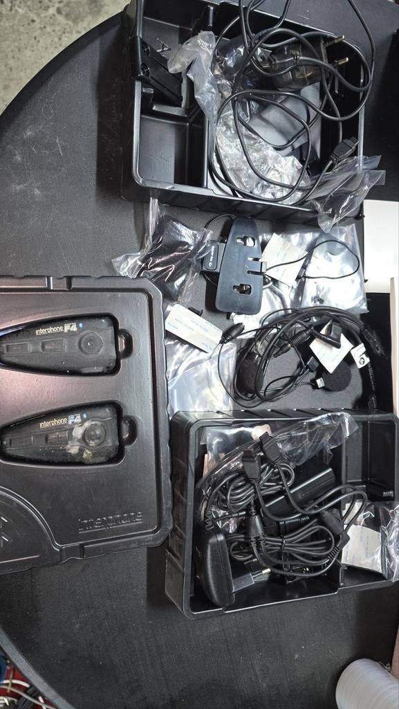 Interphone F4 Bluetooth Intercom Set voor Motorfiets, Ophalen of Verzenden, Gebruikt