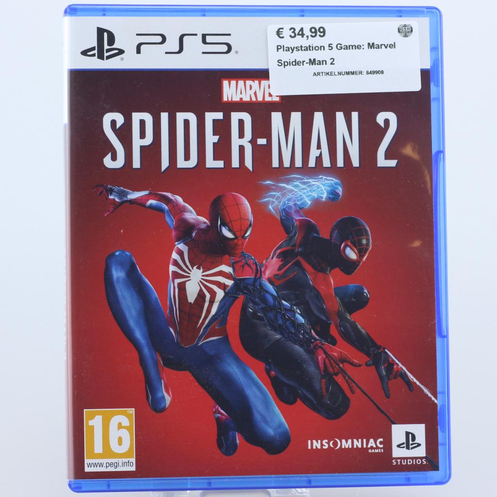 Playstation 5 Game: Marvel Spider-Man 2, Sony, Zo goed als nieuw, Support@sony.com, 1-7-1 Konan, Minato-ku
Tokyo 108-0075
Japan