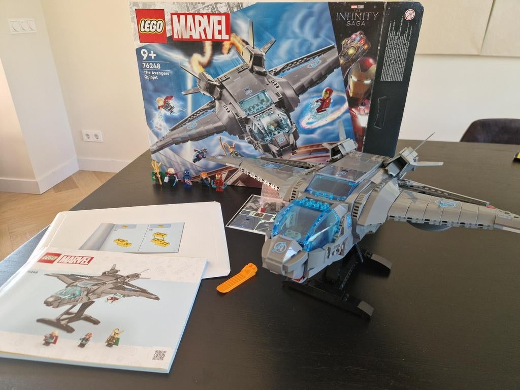 76248 Lego marvel de Avengers Quinjet, Lego, Compleet, Ophalen of Verzenden, Zo goed als nieuw