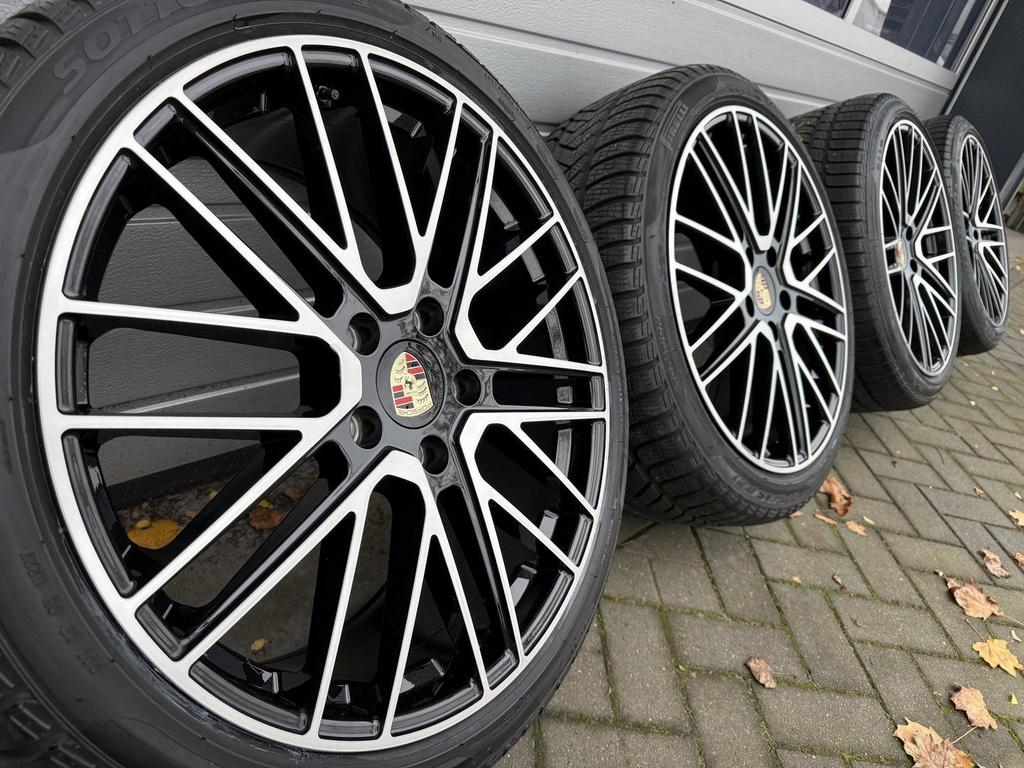 Set 21 inch Porsche Panamera hybrid 972 Taycan velgen banden, -, 275 mm, -, Banden en Velgen
