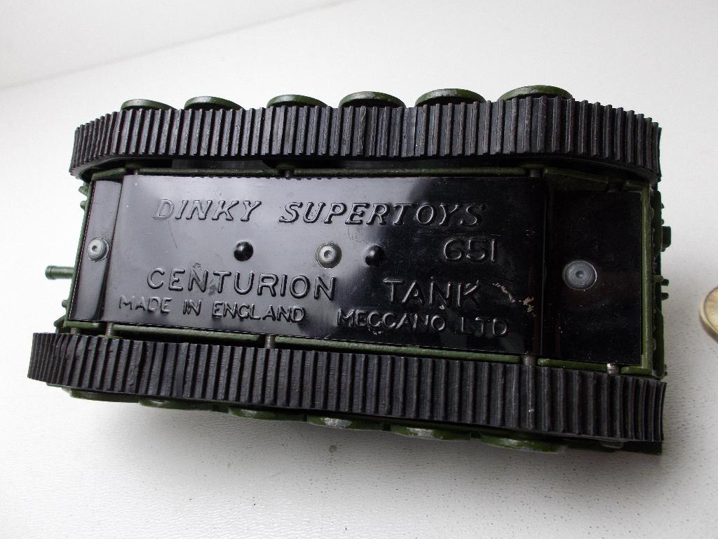 1954 Dinky Supertoys 651 CENTURION TANK + RUPSBANDEN! (-X-), Hobby en Vrije tijd, Modelauto's | 1:43, Ophalen of Verzenden, Zo goed als nieuw