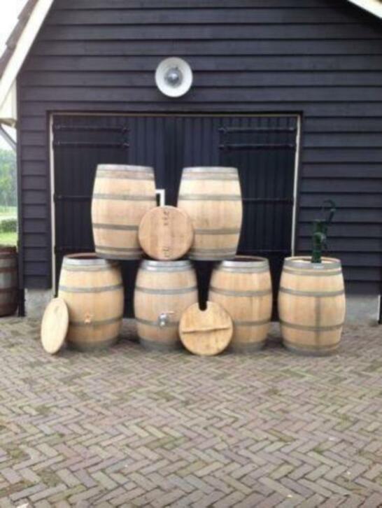 Eiken regentonnen / wijnvaten te koop / statafels/ bartafels, Ophalen, Gebruikt, 150 liter of meer, Handelsondernemingdeeekhoorn@hotmail.com