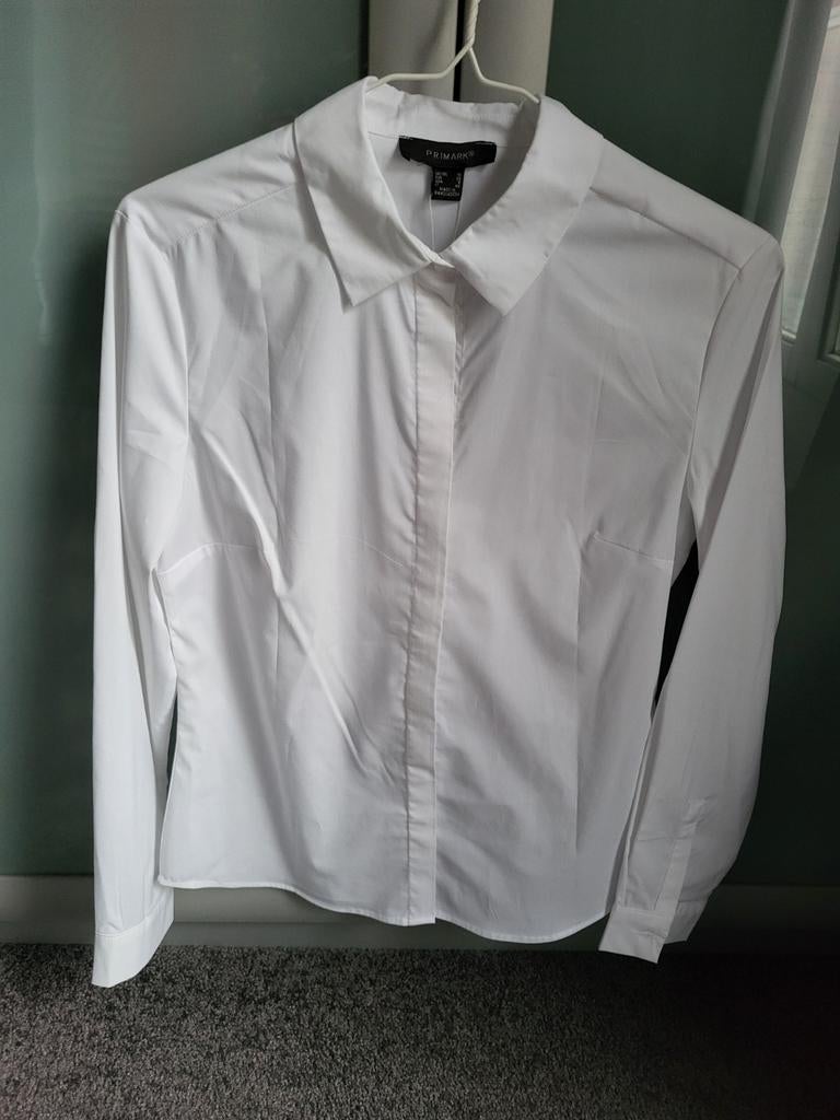 Nieuwe witte blouse van Primark, maat 38. NIEUW, Ophalen of Verzenden, Nieuw, Maat 38/40 (M), Wit