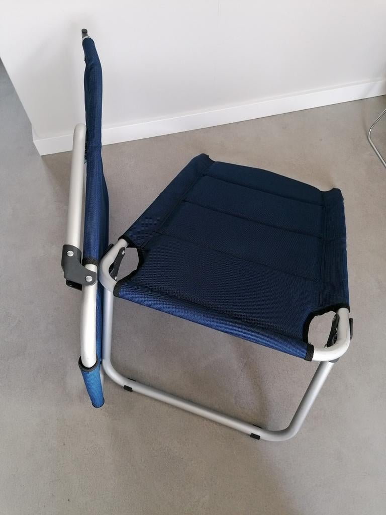 Voetenbank Blauw Voetenbankje Relax Voetsteun Voetensteun, Ophalen of Verzenden, Zo goed als nieuw