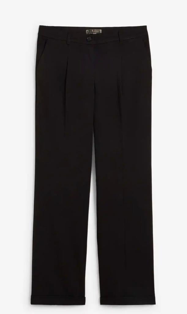 BONPRIX Zwarte Marlene Dietrich broek / pantalon maat 50 ?, Bonprix, Zwart, Ophalen of Verzenden, Zo goed als nieuw