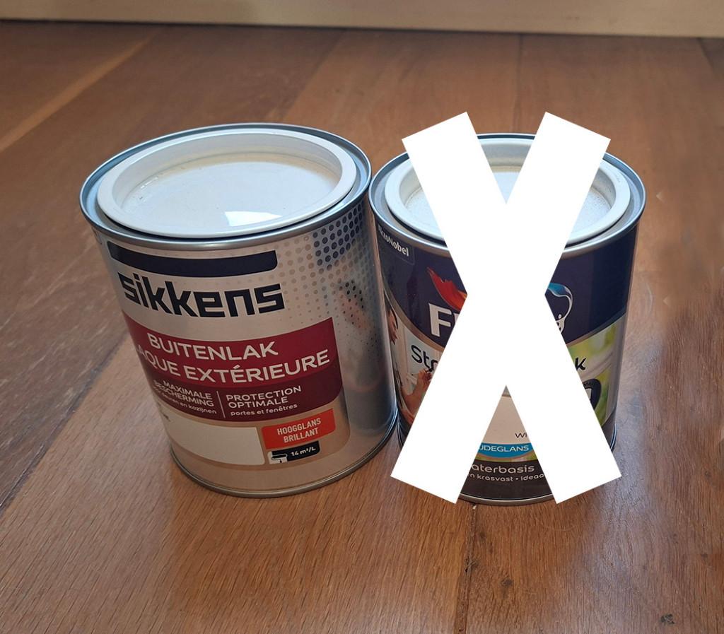 Niet geopende pot verf Sikkens Buitenlak Wit hoogglans, Ophalen, Nieuw, Wit