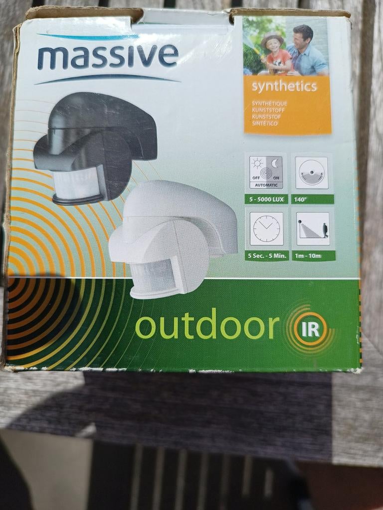 Outdoor licht sensor, Ophalen, Netvoeding, Minder dan 50 watt, Licht-donker-sensor
