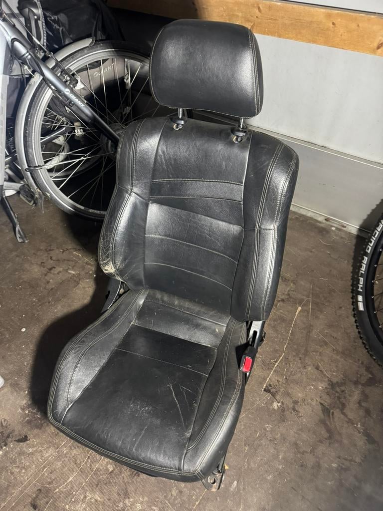 Toyota Celica T20 Leren stoel rechtsvoor – zwart – 1993-1999, Auto-onderdelen, Interieur en Bekleding, Ophalen, Gebruikt, Toyota