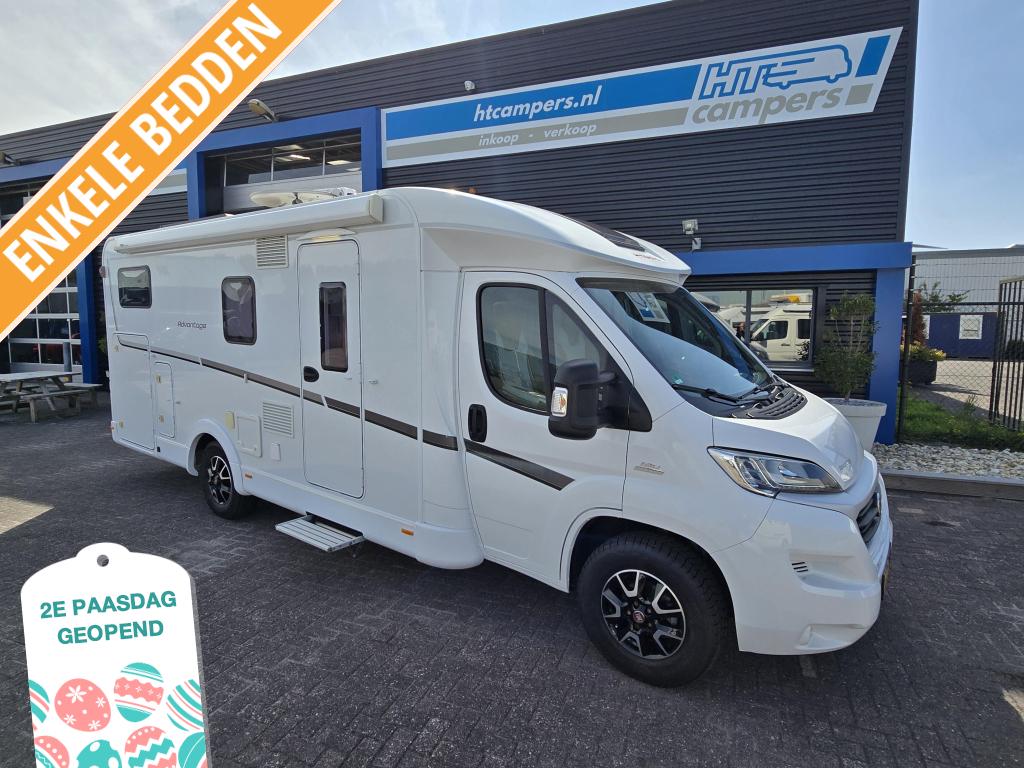 Dethleffs Advantage 7051 T B.J. 2016 met Dak Airco, Standaard zit, 7 tot 8 meter, Bedrijf, Tot en met 3