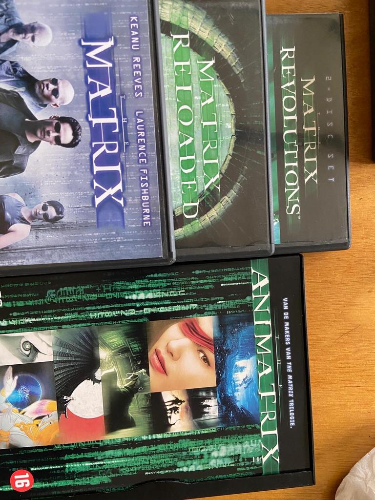 The Matrix, Matrix Reloaded, Matrix Revolutions, Animatrix, Ophalen, Gebruikt, Vanaf 16 jaar, Boxset