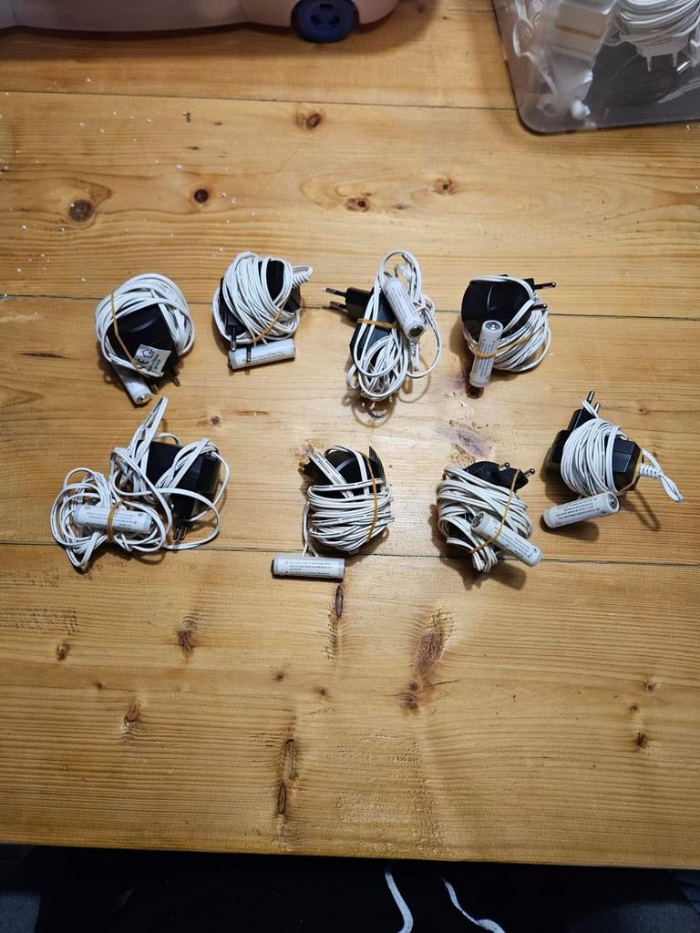 Partij transformator batterijen kerstdorp, Ophalen of Verzenden, Gebruikt