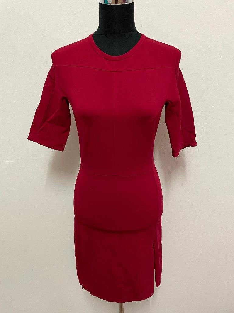 J271 - Wijnrode Diane von Furstenberg jurk maat 8=S (1), Ophalen of Verzenden, Zo goed als nieuw, Blauw