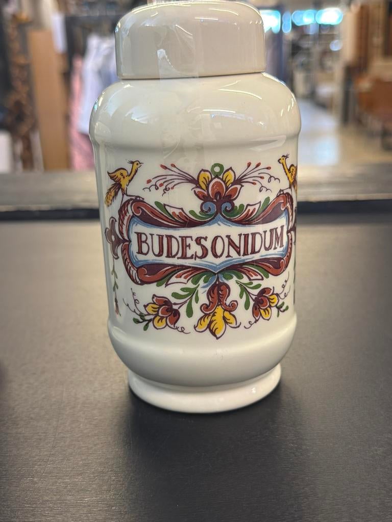 Vintage Apothekerspotten Theophyllinum & Budesonidum, Ophalen