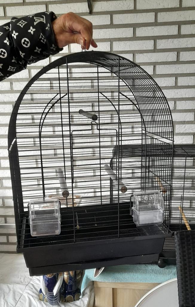 Binnen vogelkooi, Ophalen, Zo goed als nieuw, Metaal, Vogelkooi