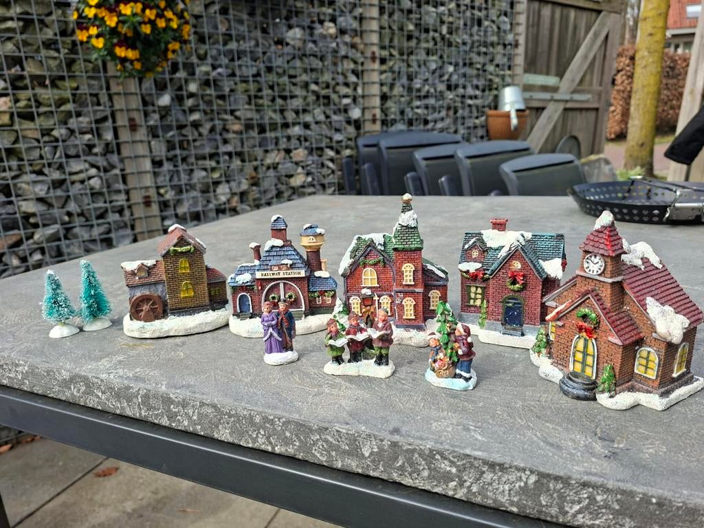 Kersthuisjes., Ophalen