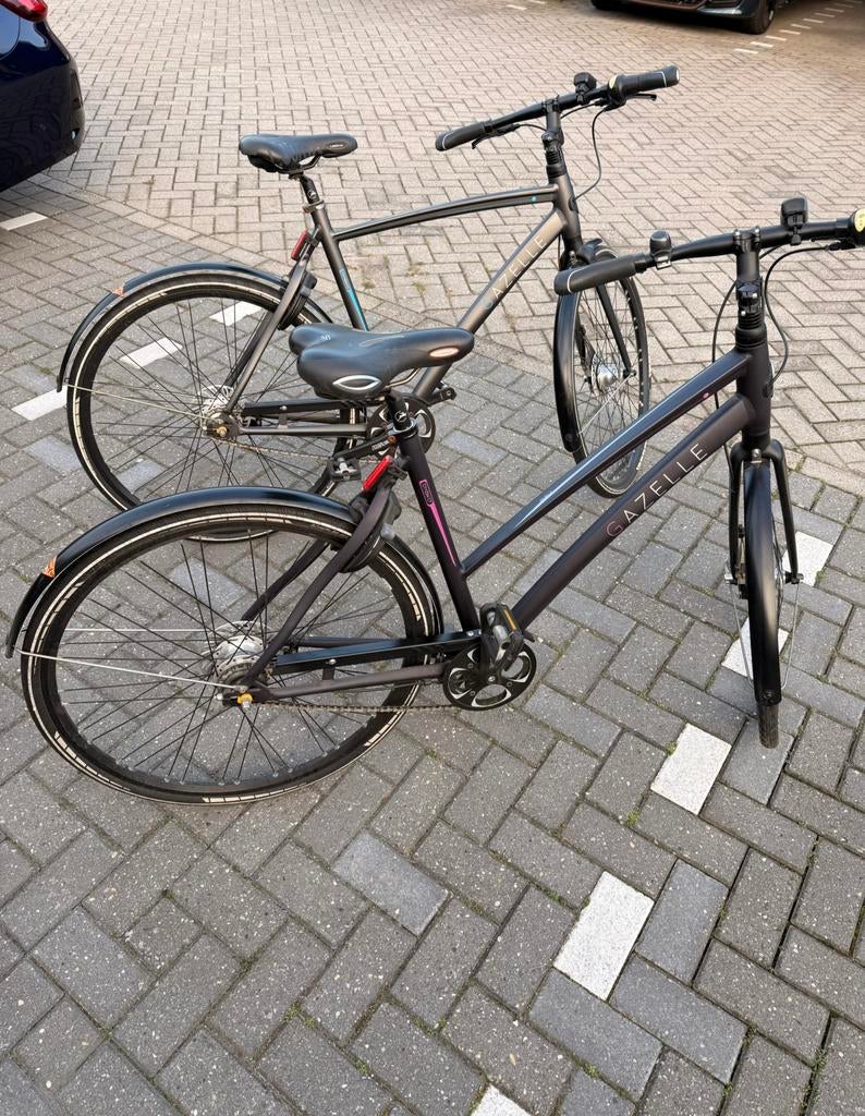 Gazelle fiets set - Stijlvol en Comfortabel, Ophalen, Versnellingen, Gazelle, 53 tot 56 cm