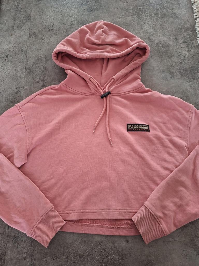 Mooie oudroze korte trui van Napapijri maat S!, Ophalen of Verzenden, Zo goed als nieuw, Roze, Maat 36 (S)