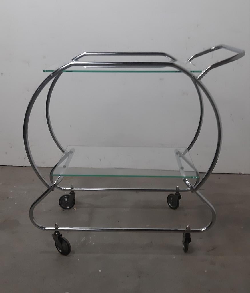 Jaren 30 Gispen serveerwagentje, Ophalen, Huis en Inrichting