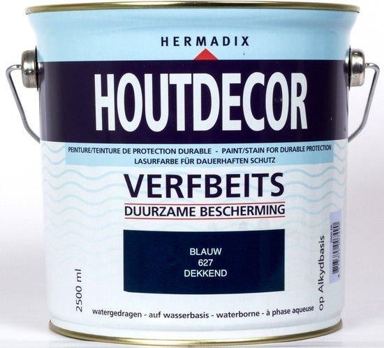 Hermadix houtdecor blauw 2,5 ltr, Ophalen, Overige materialen, Minder dan 3 meter, Nieuw