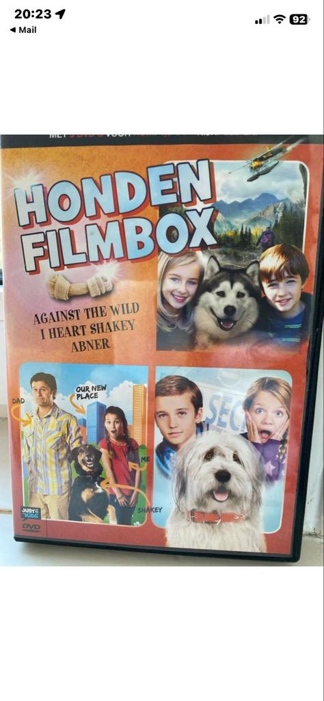 Honden Filmbox - 3 DVD's: Against the Wild, I Heart Shakey,, Avontuur, Gebruikt, Alle leeftijden, Boxset