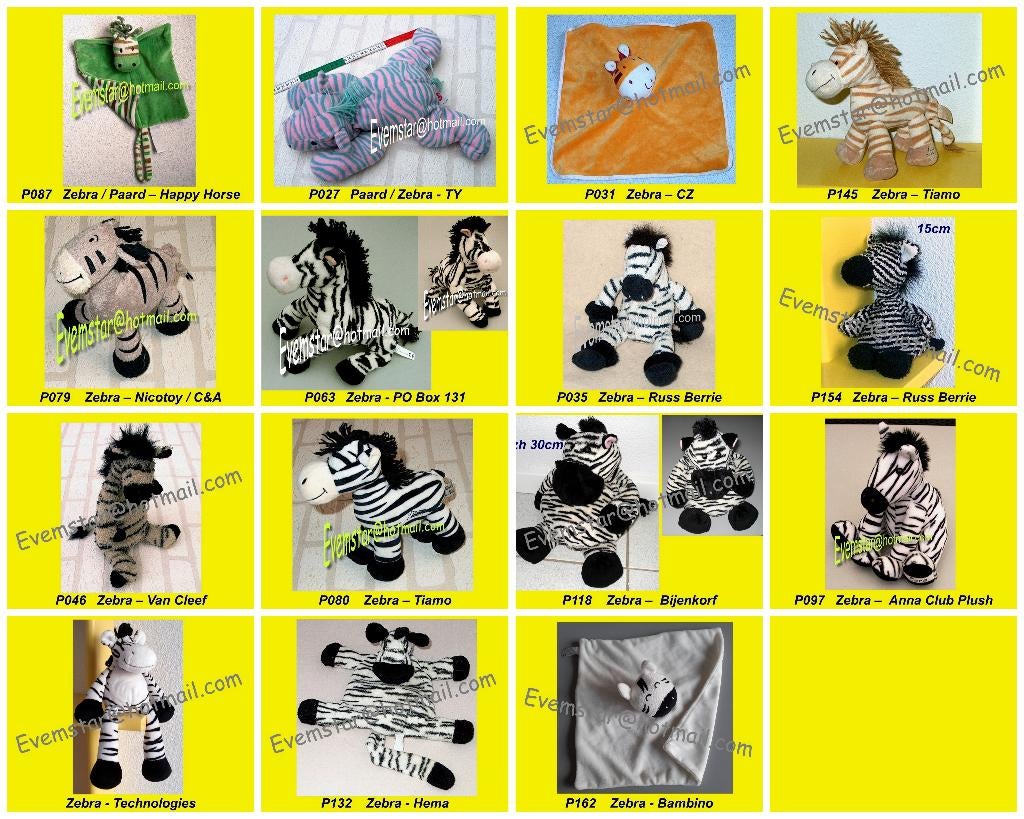 Zebra Happy Horse Ty CZ Amtoys Tiamo Hema Bijenkorf ea, Kinderen en Baby's, Speelgoed | Knuffels en Pluche, Ophalen, Zo goed als nieuw