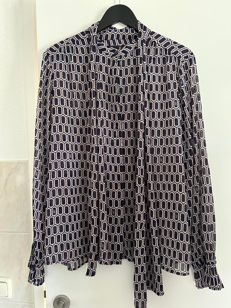 Mart Visser blouse, Ophalen of Verzenden, Zo goed als nieuw, Maat 42/44 (L), Blauw