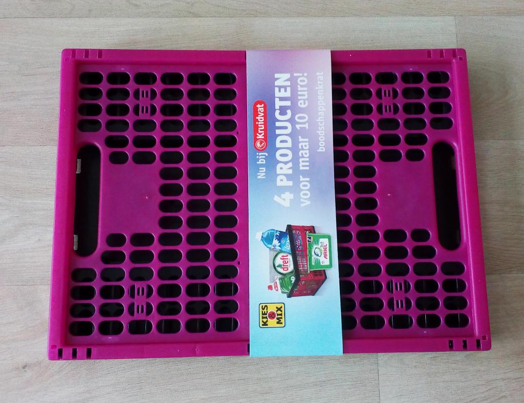 Krat van 32 liter, Ophalen, Opvouwbaar, Minder dan 50 cm, Minder dan 40 cm