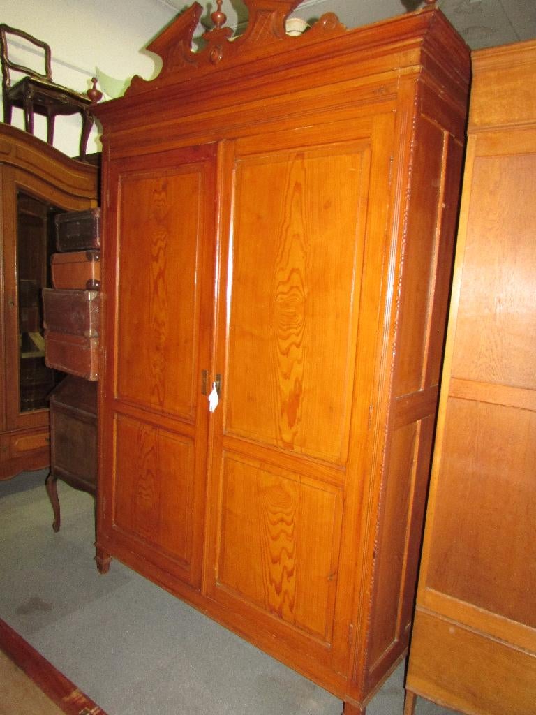 antiek grenen linnenkast kleerkast  325,00, Ophalen of Verzenden