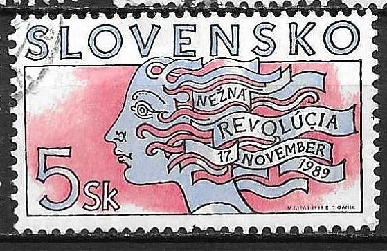 SLOWAKIJE-voor rondstempel 0.10, Ophalen of Verzenden, Overige landen, Gestempeld