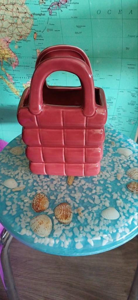 Vaasje tas vorm nieuwstaat, Overige kleuren, Nieuw, Ophalen of Verzenden, Glas