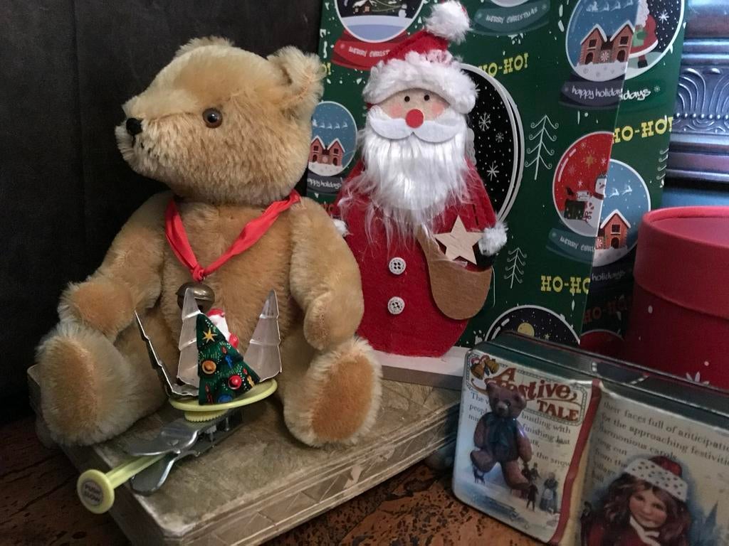 Antieke steiff beertje mooie vormgeving, Ophalen of Verzenden