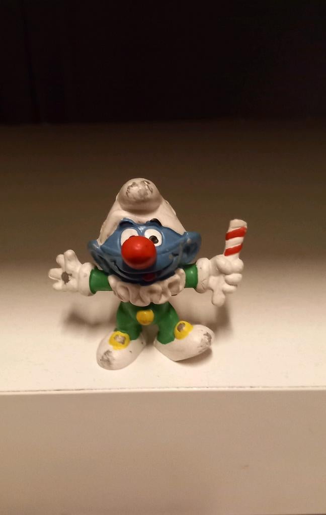 Bully clown smurf, Ophalen of Verzenden, Zo goed als nieuw, Verschillende Smurfen, Poppetje, Figuurtje of Knuffel