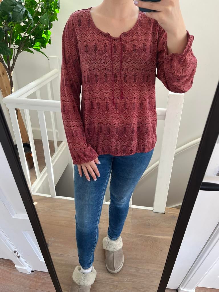 Rode blouse Amisu maat L, Ophalen, Gedragen, Maat 38/40 (M), Rood