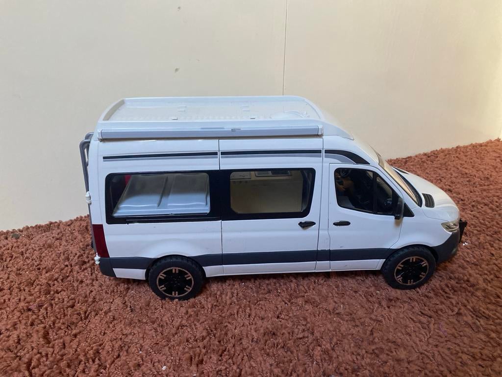 Witte Mercedes-Benz Sprinter modelauto, Overige merken, Gebruikt, Auto, Groter dan 1:32