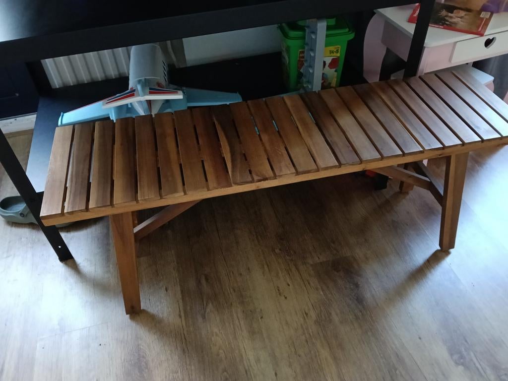 Houten bankje, binnen, 110cm, Huis en Inrichting, Stoelen, Ophalen, Gebruikt, Hout