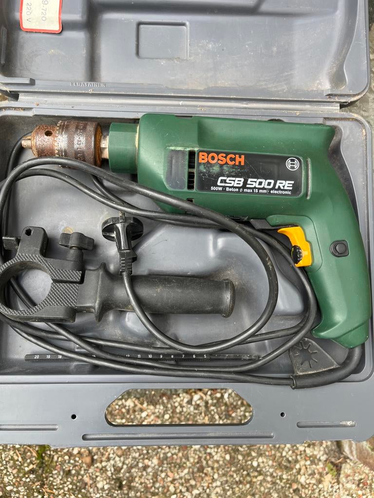 Bosch CSB 500 RE Boormachine, Doe-het-zelf en Verbouw, Gereedschap | Boormachines, Boormachine, Gebruikt, Variabele snelheid, Ophalen of Verzenden