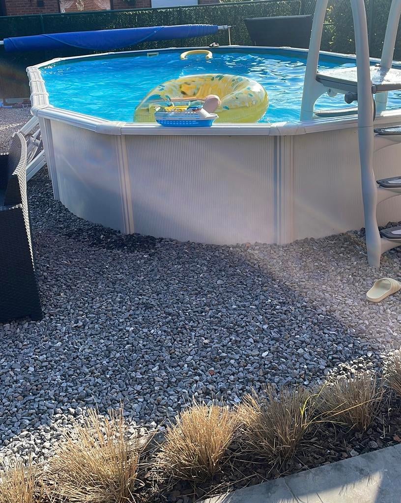 Grote zwembad van het merk GRE 7m30 x 3m75, Tuin en Terras, Zwembaden, Zo goed als nieuw, Opzetzwembad, 400 cm of meer, 300 cm of meer