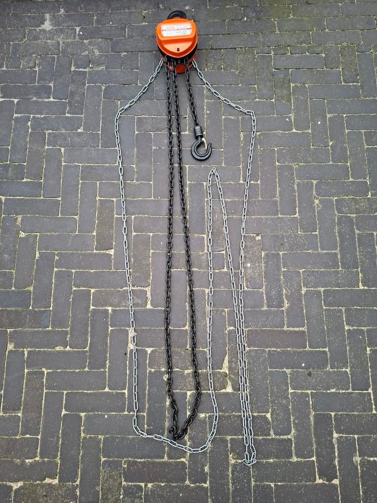 Vevor handtakel 0.5T 3M, Ophalen