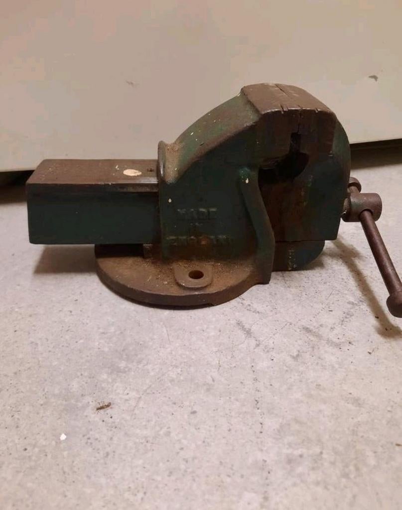 Bankschroef bankschroefje record made Engeland, Doe-het-zelf en Verbouw, Ophalen of Verzenden