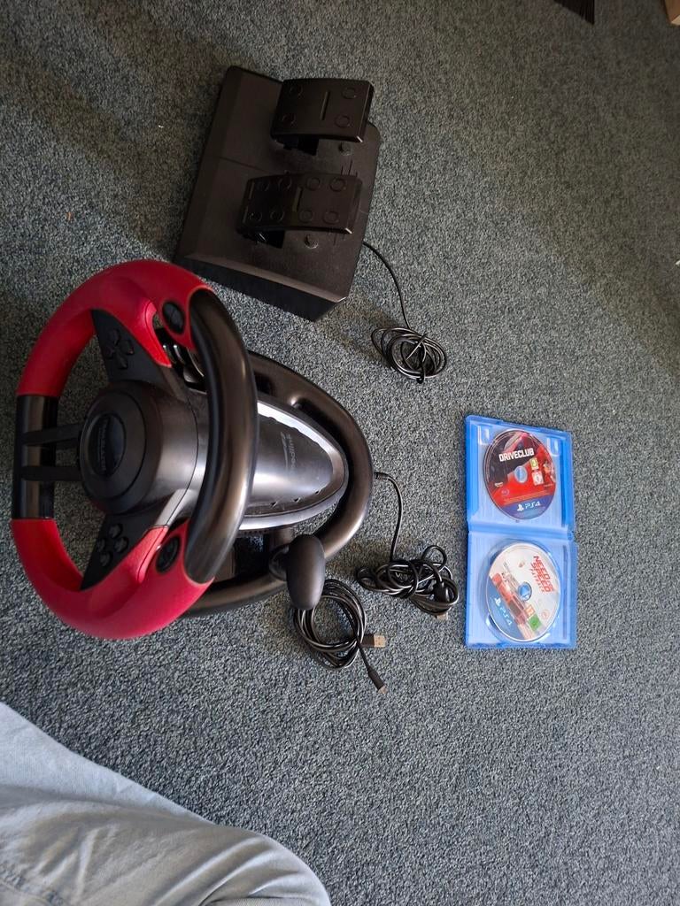 Racing stuur met pedalen voor PlayStation, Ophalen, Zo goed als nieuw, Stuur of Pedalen, PlayStation 4