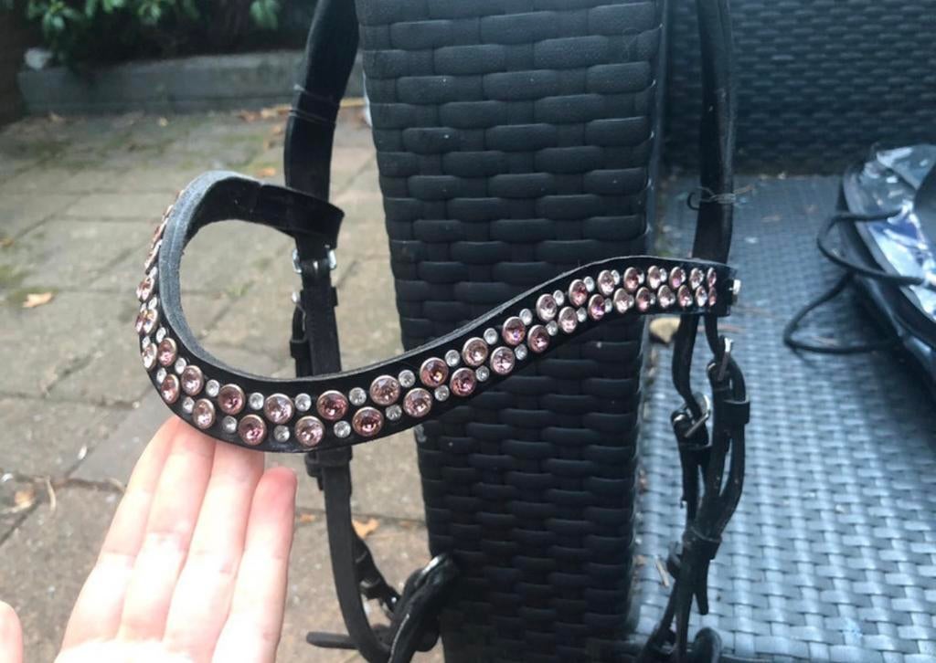 Judi Manche frontriem Rose gold, Ophalen of Verzenden, Zo goed als nieuw, Dressuur