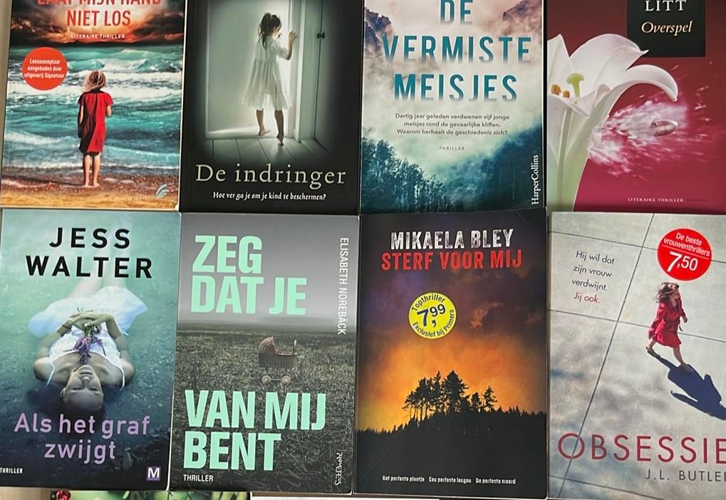 Thrillers, oa Toby Litt, Jess Walter, Michel Bussi, Boeken, Ophalen of Verzenden, Zo goed als nieuw