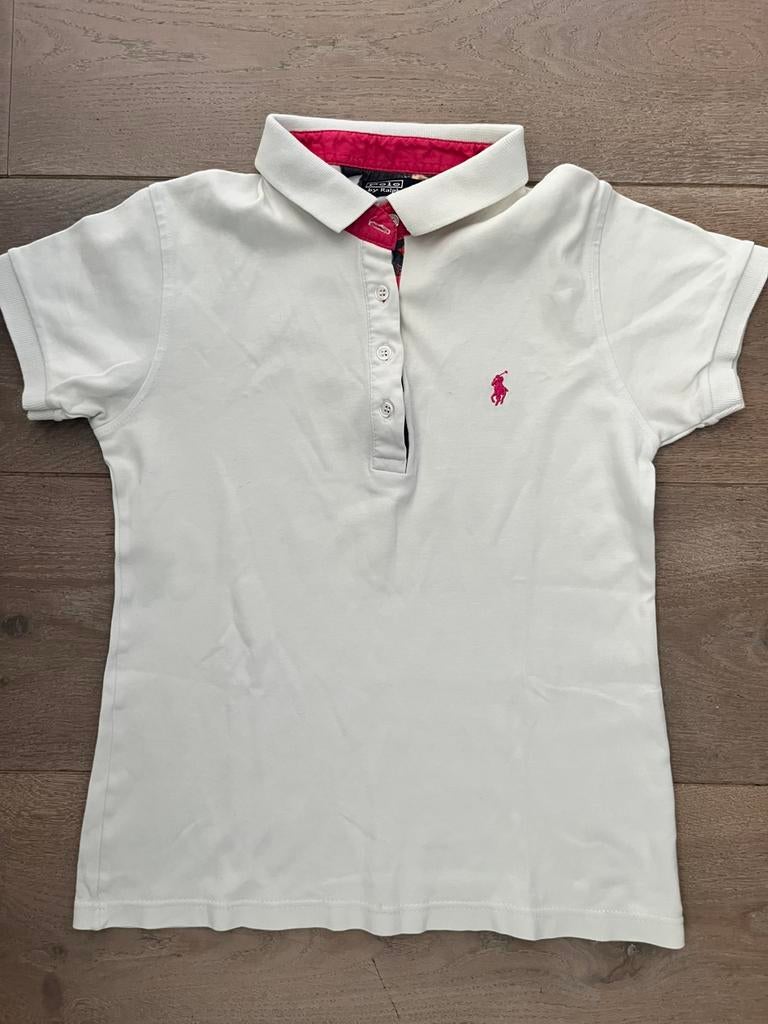 Ralph lauren polo maat m, Ophalen of Verzenden, Zo goed als nieuw, Wit, Korte mouw